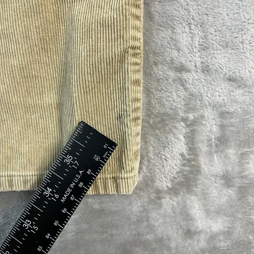 Polo Ralph Lauren Corduroy Pants Mens 38x32 Beige Tan Straight Dungarees Preppy
